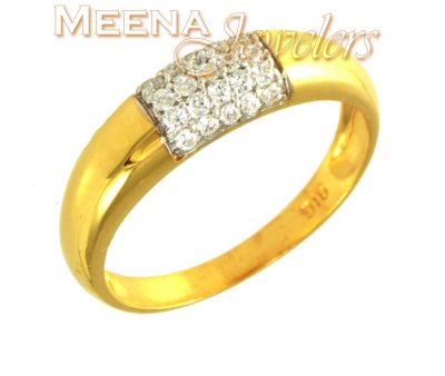 22Kt Gold Ladies Signity Ring ( Ladies Signity Rings )