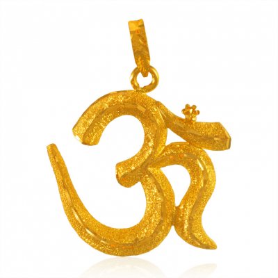 22Kt Gold Om Pendant ( Om Pendants )