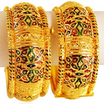 22k Gold Meenakari Kadas ( Kadas )