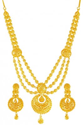 22 Karat Gold Necklace Set ( 22 Kt Gold Sets )