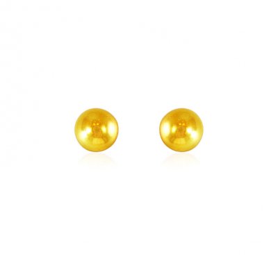 22K Gold Kids Earrings ( 22 Kt Gold Tops )