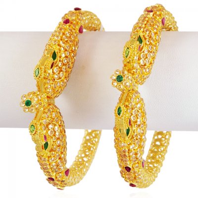 Exclusive Peacock Kada with Stones ( Kadas )