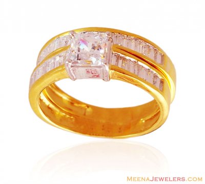 22K Gold Ladies Engagement Ring ( Ladies Signity Rings )