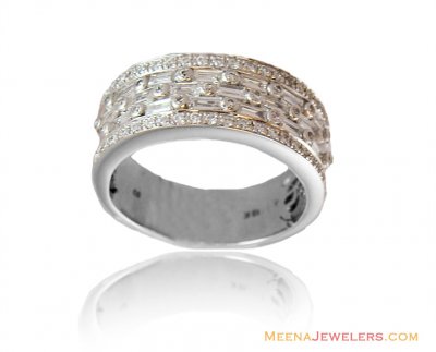 18K Ladies Diamond Wide Band  ( Diamond Rings )