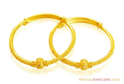 Designer Filigree Baby Bangles 22k  ( Baby Bangles )