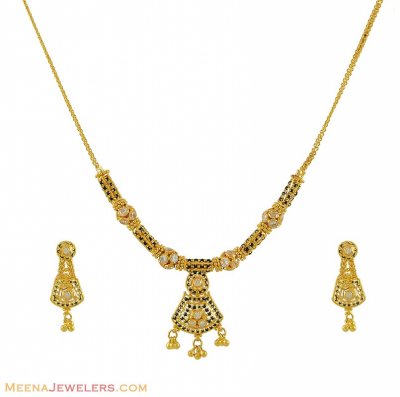 22k Gold Necklace Set ( Light Sets )