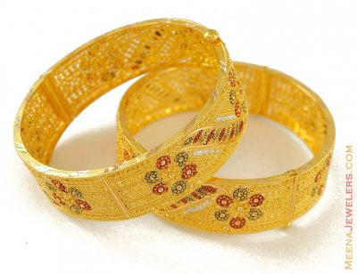 22K Gold Three Tone Kada ( Kadas )