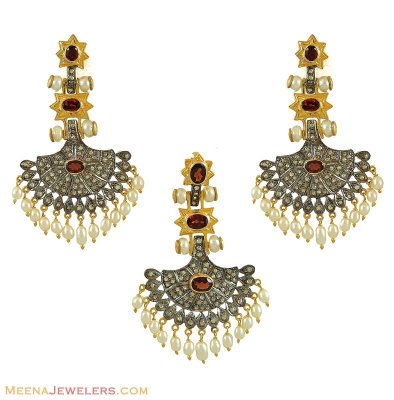 Victorian Pendant Set ( Diamond Victorian Jewelry )