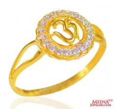 22Kt Gold Fancy Signity Ring