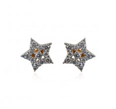 18k Gold Diamond Earrings  ( Diamond Earrings )