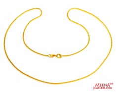 22 kt Gold Chain 16 In