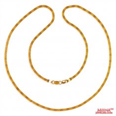 22K Gold 22 Inches Chain