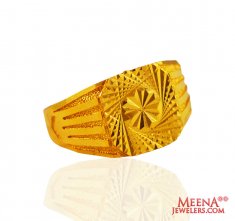 22 Karat Gold Mens Ring