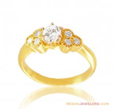 18K Fancy Diamond Ring