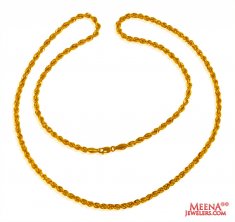 22 Kt Rope Gold Chain ( Plain Gold Chains )