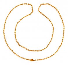 22Kt Gold Holy Tulsi Mala ( 22Kt Long Chains (Ladies) )