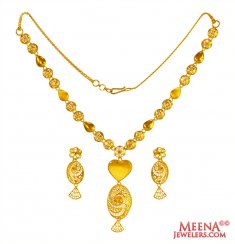 22 Karat Yellow Gold Necklace Set