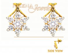 Genuine Diamond Earrings 