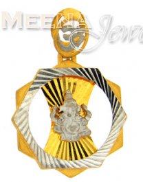 22 Kt Gold Ganesh Pendant