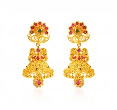 22kt Gold Traditional Earrings ( 22Kt Gold Fancy Earrings )