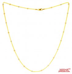 22Kt Gold MultiTone Chain (18 inch) ( 22Kt Gold Fancy Chains )