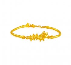 22K Gold Kids Bangle Bracelet