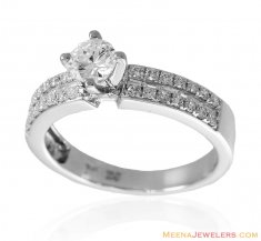 Diamond Solitaire 18K Ring