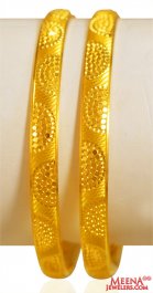 22k Gold Bangles (2 pc) ( Gold Bangles )