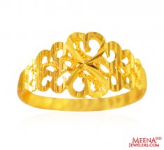 22Kt Yellow Gold Ladies Ring ( Ladies Gold Ring )