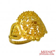 22Kt Gold Fancy Ladies Ring ( Ladies Gold Ring )