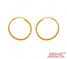 22Kt Gold Hoop Earrings