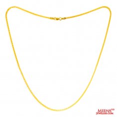 22kt Gold Flat Chain 