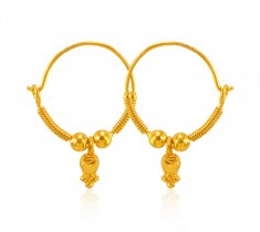 22 Karat Gold Hoop Earrings 