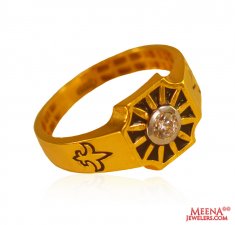 22k Mens Gold Fancy Style Ring