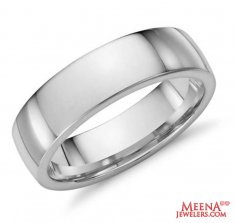 18 Kt White Gold Wedding Band