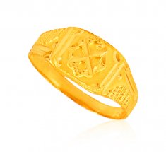 22kt gold mens ring