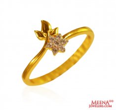 22Kt Gold CZ Ring