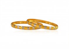 22 Kt Gold Baby Bangle ( Baby Bangles )