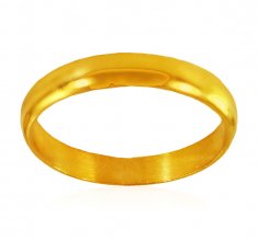 22k Yellow Gold Plain Band  ( Wedding Bands )