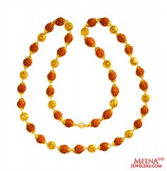 22k Gold Rudraksh Mala ( Men`s Gold Chains )