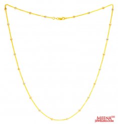 22Kt Gold MultiTone Chain (18 inch) ( 22Kt Gold Fancy Chains )