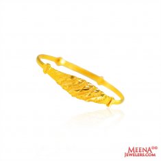 22k Gold Fancy Baby Bangle 1pc