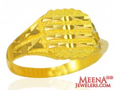 22 Karat Gold Mens Ring ( Mens Gold Ring )