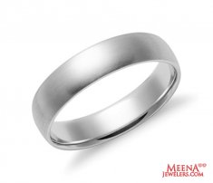 18Karat White Gold Mens Band ( Wedding Bands )