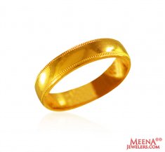 22 Karat Gold Wedding Band