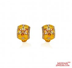 22k Fancy Clip On Earrings ( Clip On Earrings )