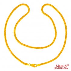 22 Kt Gold Chain 18 In