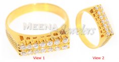 18kt Yellow Gold Diamond Ring ( Diamond Rings )