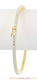 Yellow gold Diamond Bangle 18K