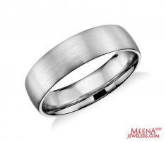 18 Kt White Gold Wedding Band